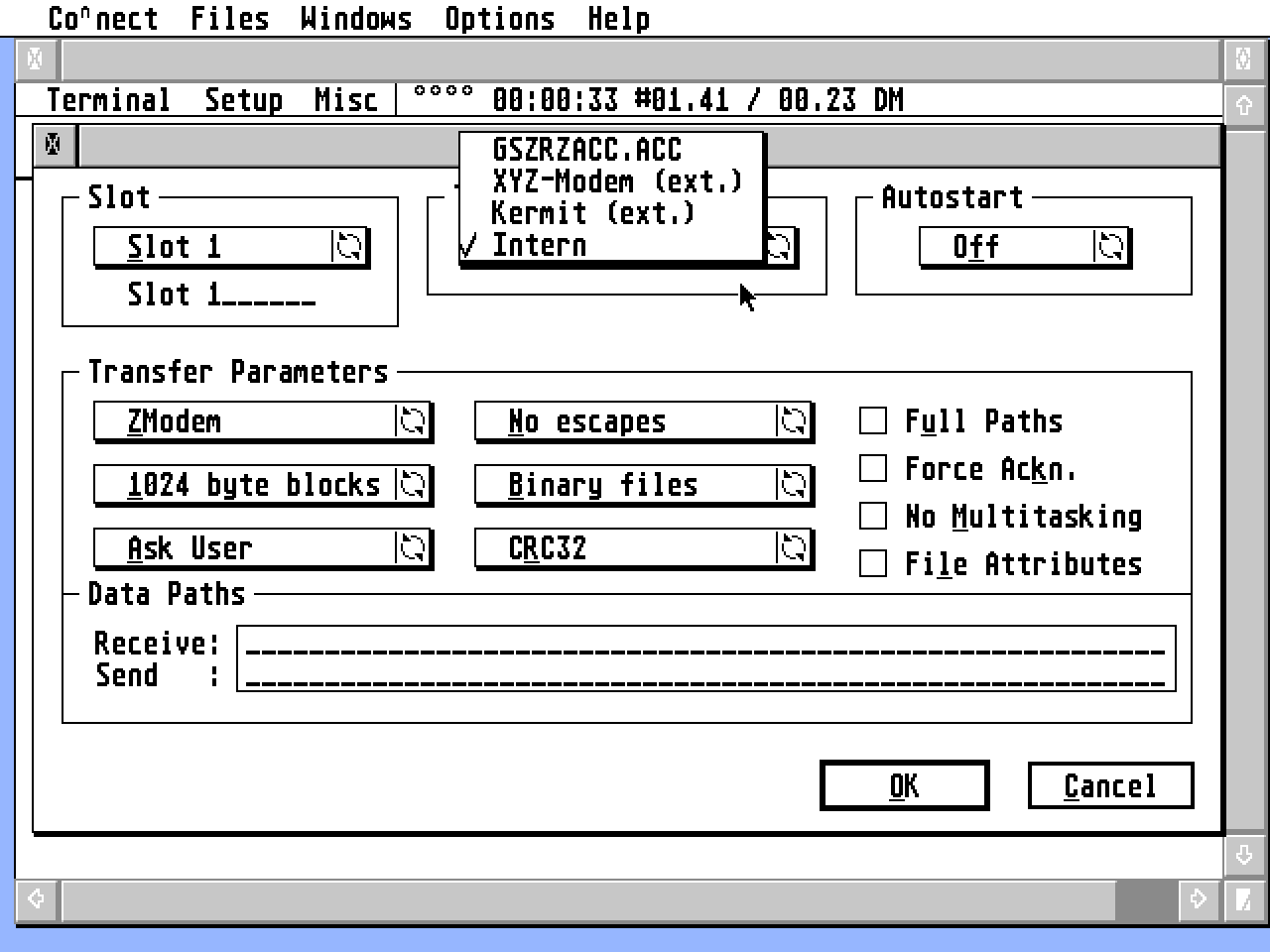 CoNnect atari screenshot